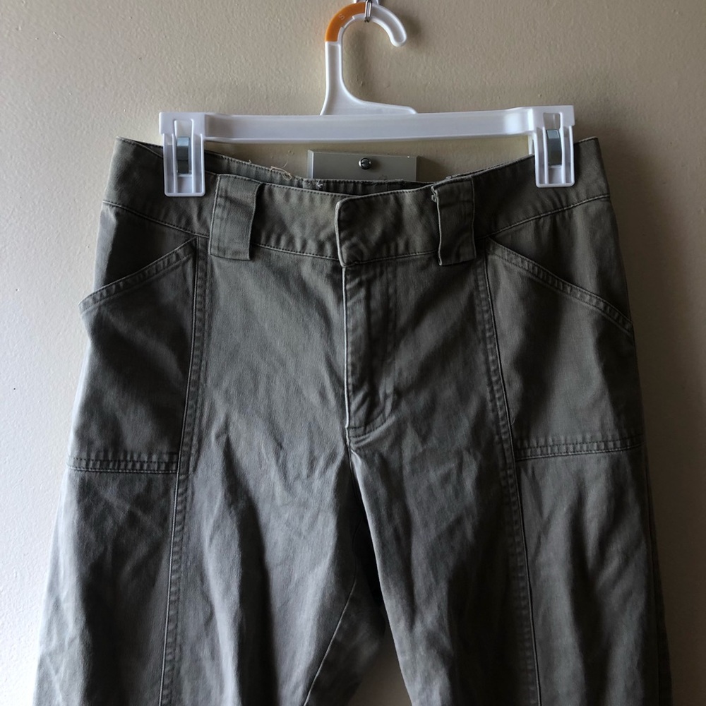 Green cargo wide leg pants!